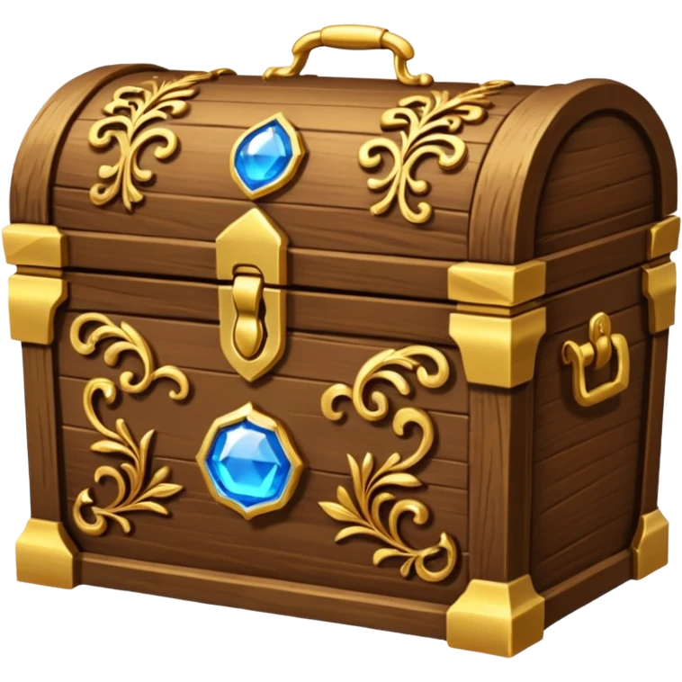 Treasure Chest – Wooden chest filled with gold emoji