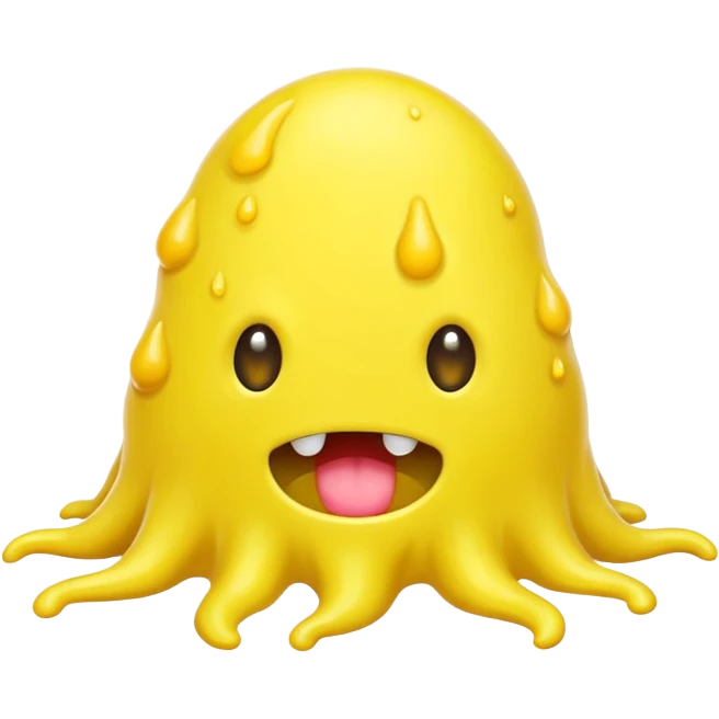 yellow slime monster emoji
