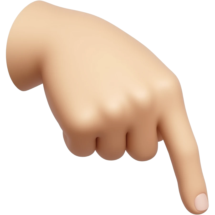Dorso De Mano Con Índice Hacia Abajo emoji