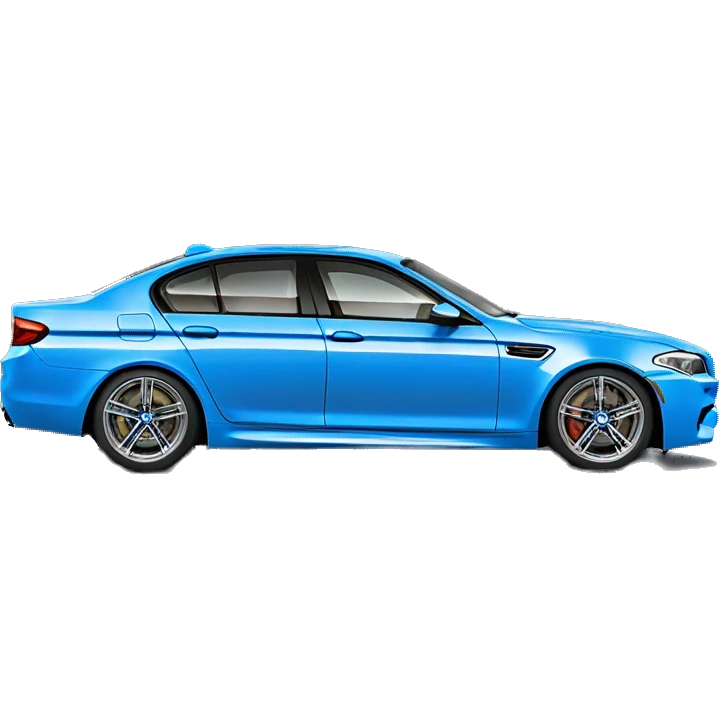 Blue BMW M5 emoji