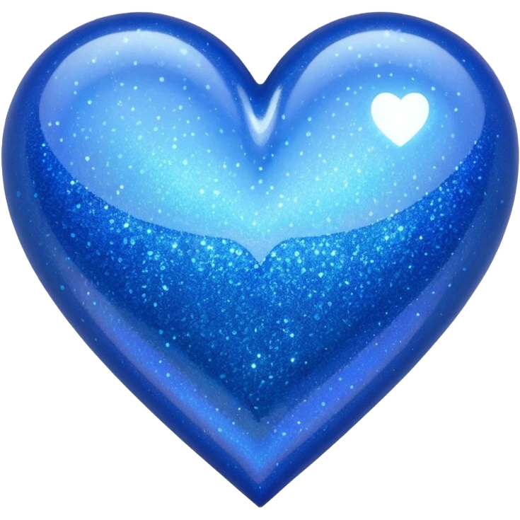 heart with blue glitter emoji