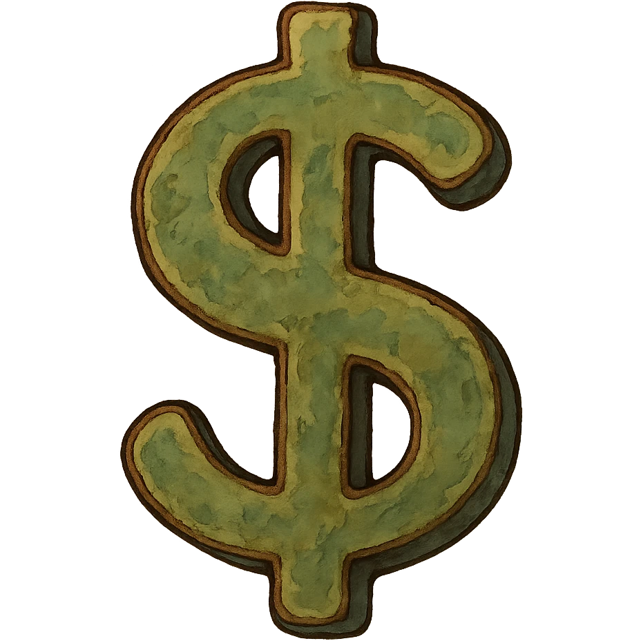 ghibli style dollar symbol emoji