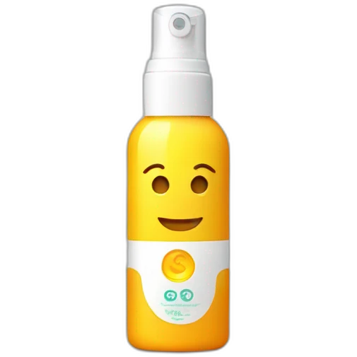 Sunscreen bottle emoji