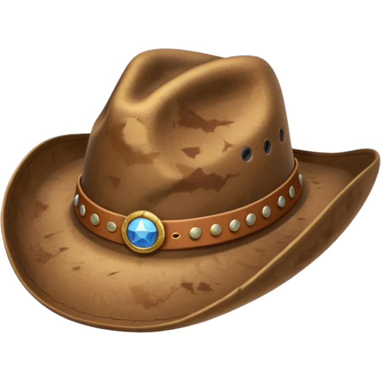 cloth cowboy hat, not knitted. emoji