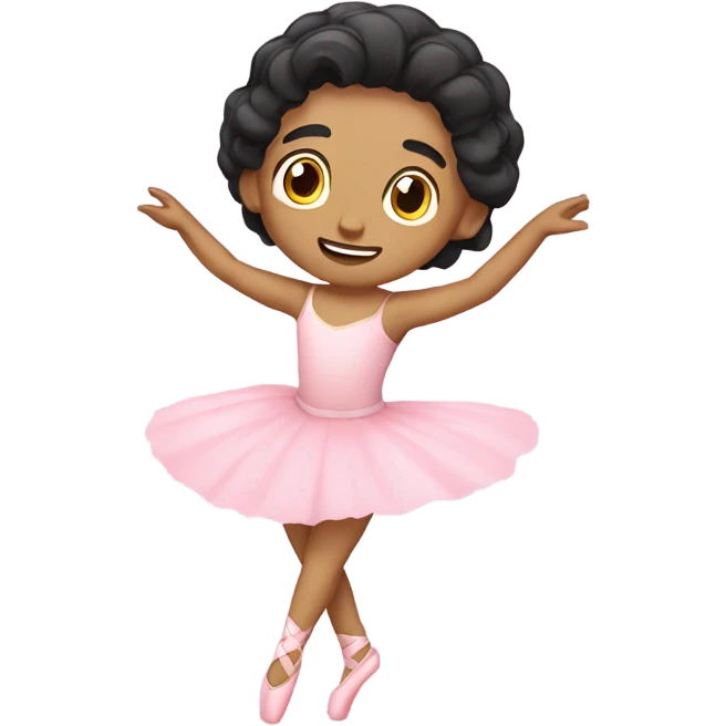 Soft pink ballerina boy mexican dancing emoji