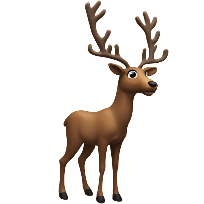 reindeer next to house made of fire  emoji
