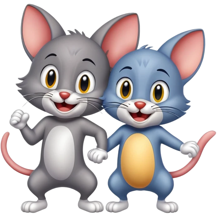 Tom and Jerry cartoon characters emoji