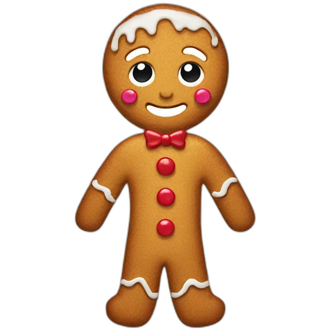 gingerbread man emoji
