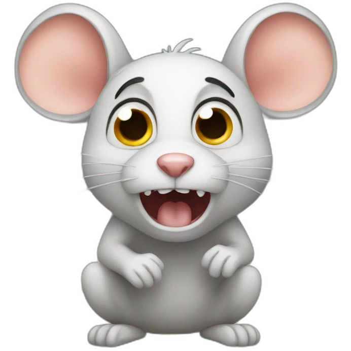 scared mouse emoji
