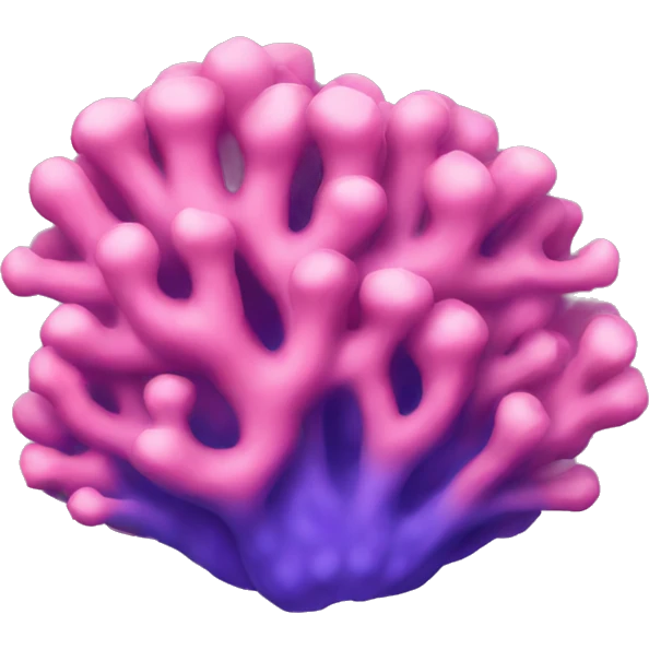 pink coral emoji