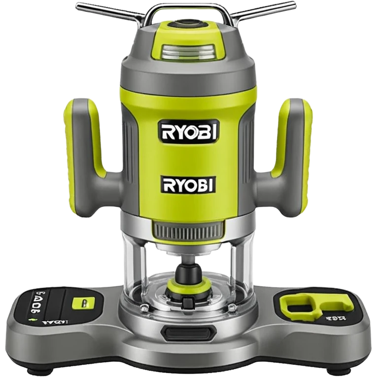 ONE+ 18V Cordless Compact Fixed Base Router RYOBI with gray with battery emoji