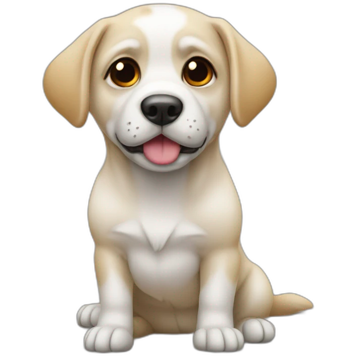 Un chien qui fait pipi emoji