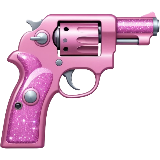 Pink glitter pistol emoji