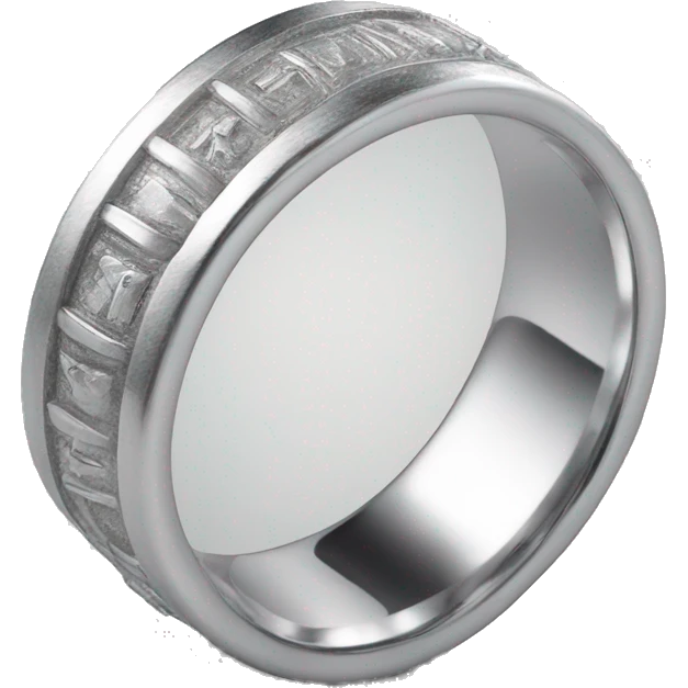 Men’s silver wedding ring emoji