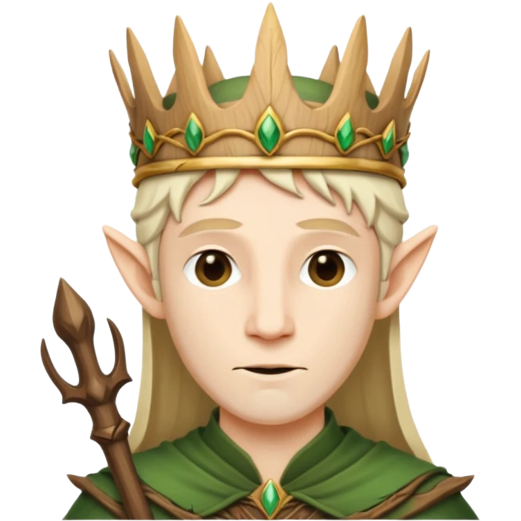 Elven King wooden crowen out of sticks emoji