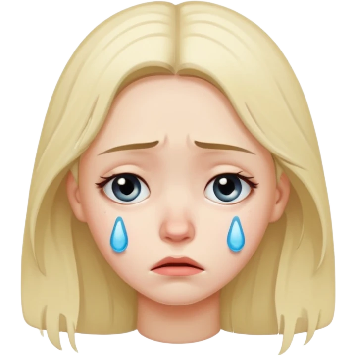 sad girl emoji