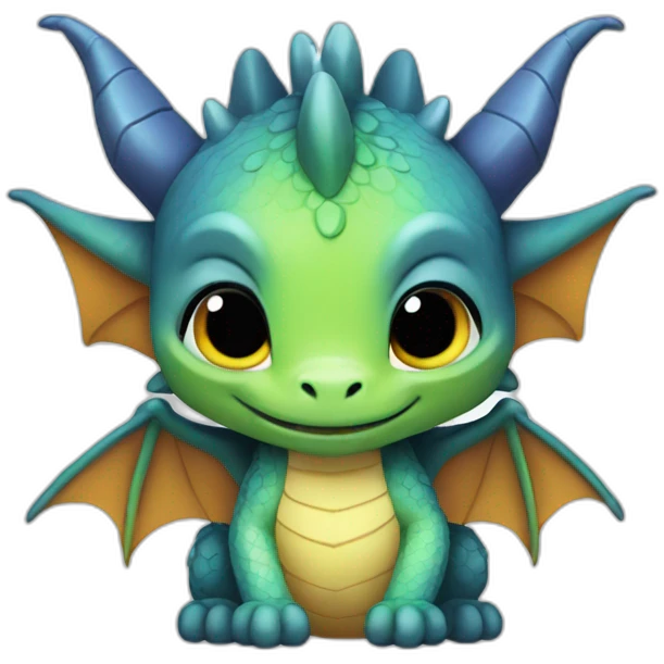 Bébé dragon emoji
