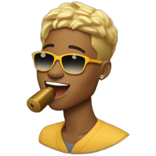 wizkid singing emoji