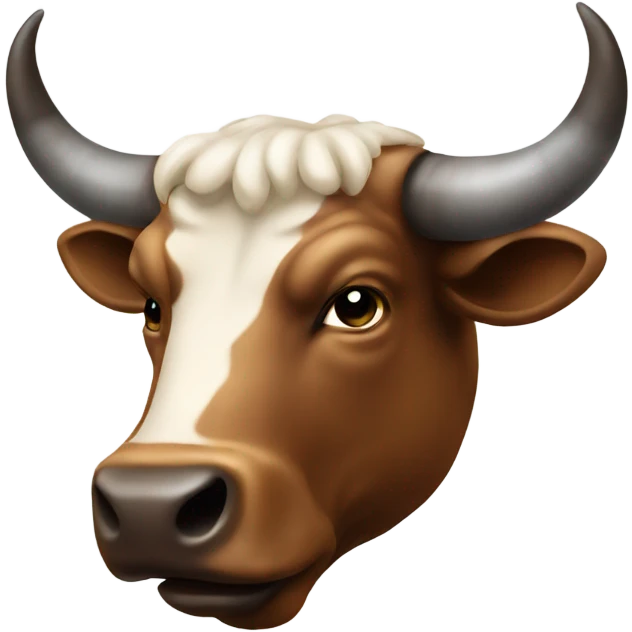 A bull head on emoji