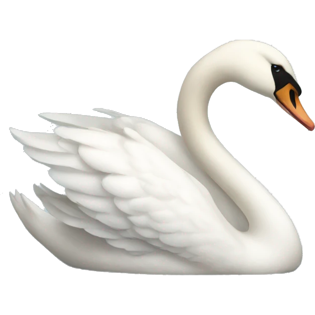 Swan with a bow emoji