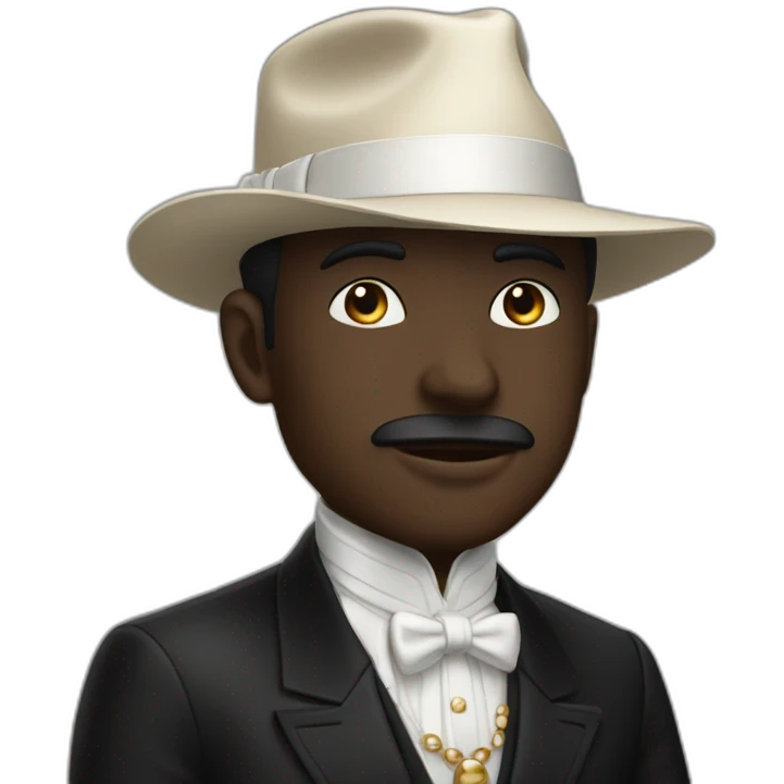 Homme noir riche emoji