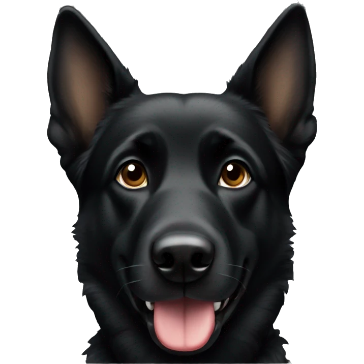 Black german shepard emoji