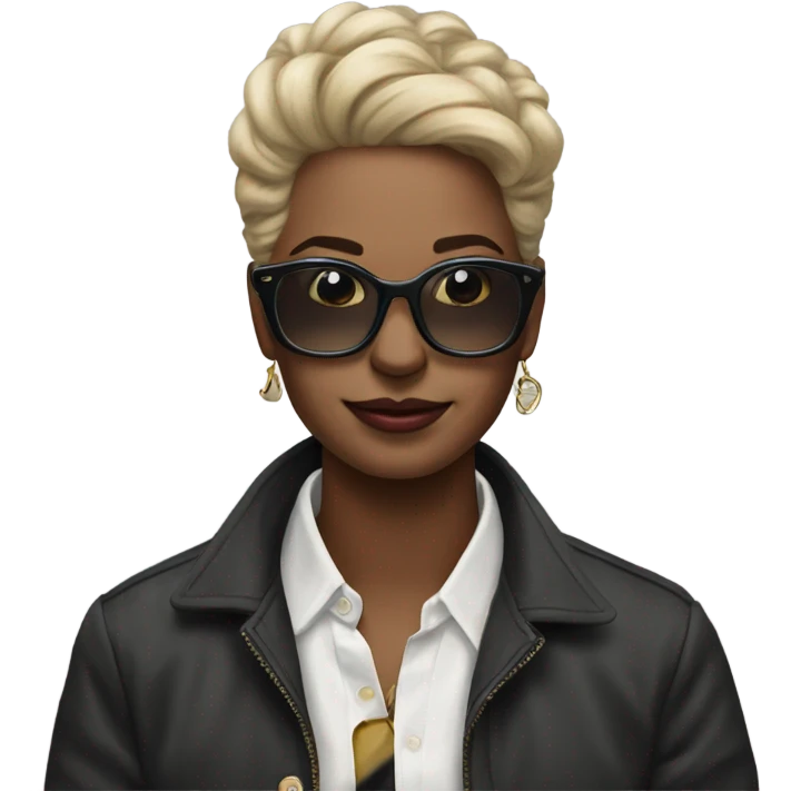 waterfront fashion statement portrait emoji