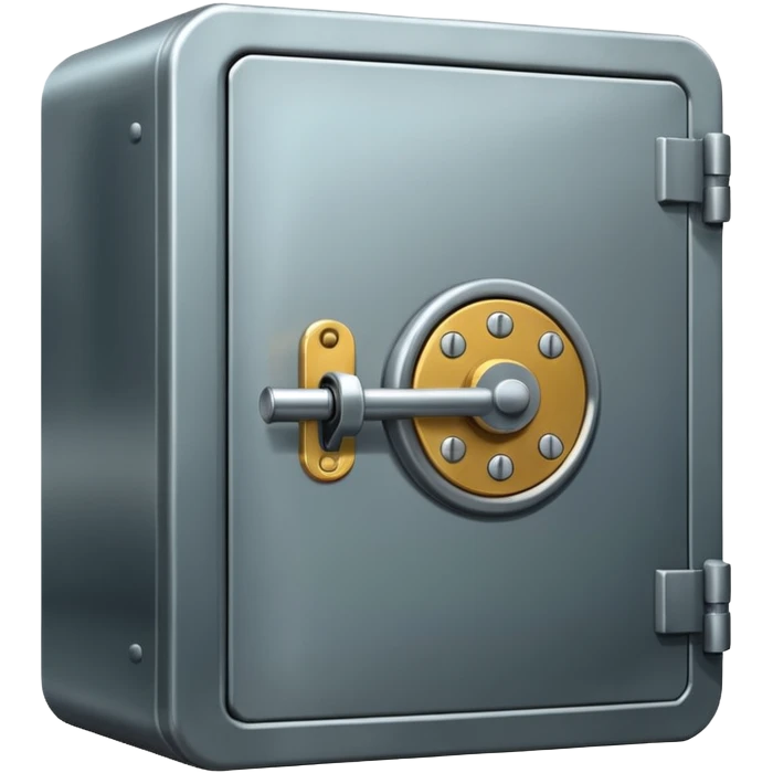 Locked bank vault emoji