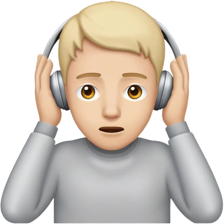 Covering ears because of noise  emoji