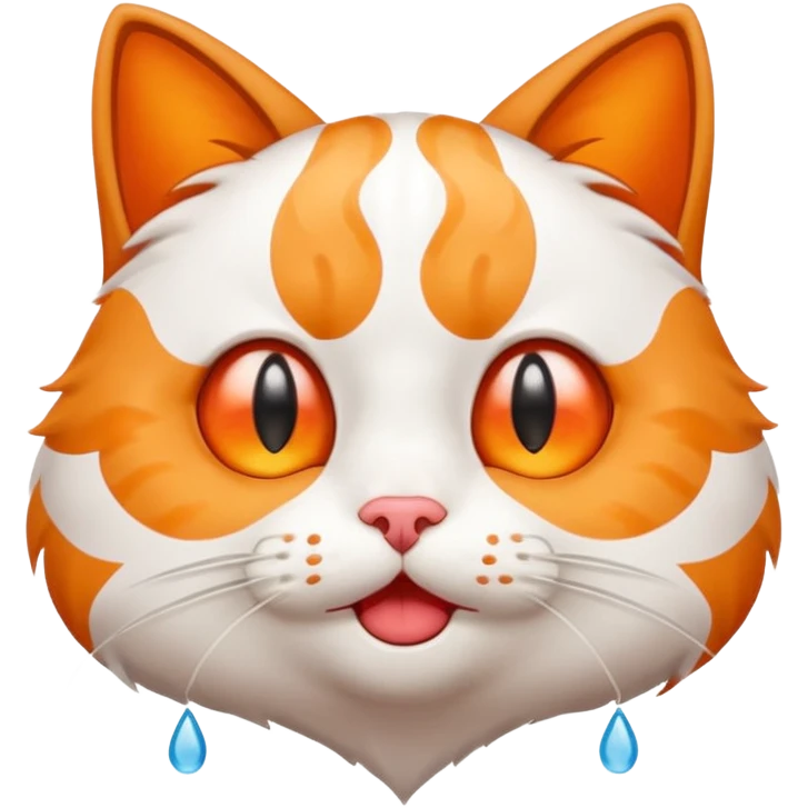 cat crying hearts  emoji
