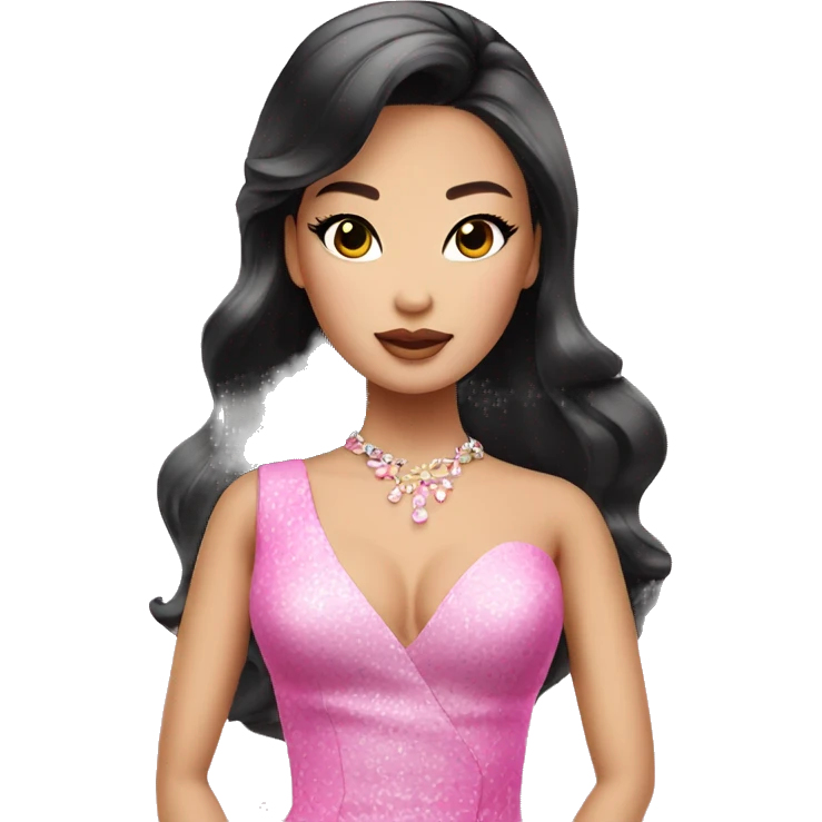 glamorous asian barbie  emoji