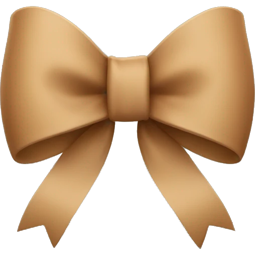 Light Brown bow  emoji