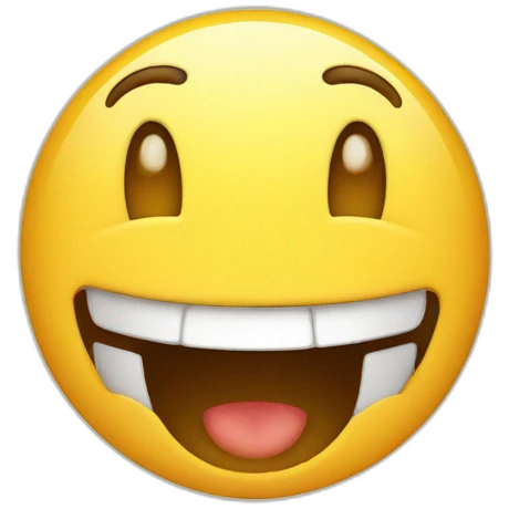 happy fun face emoji