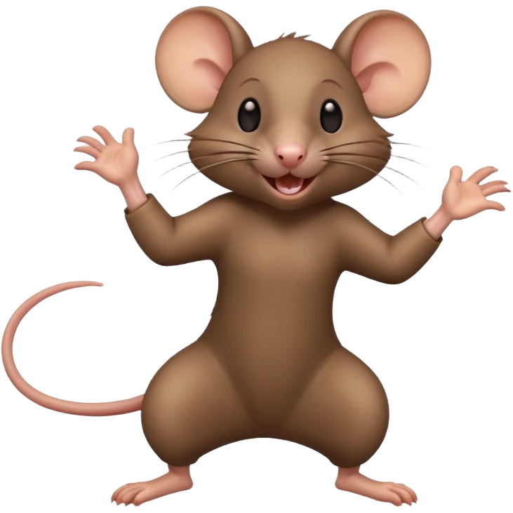 Make a rat dancing emoji
