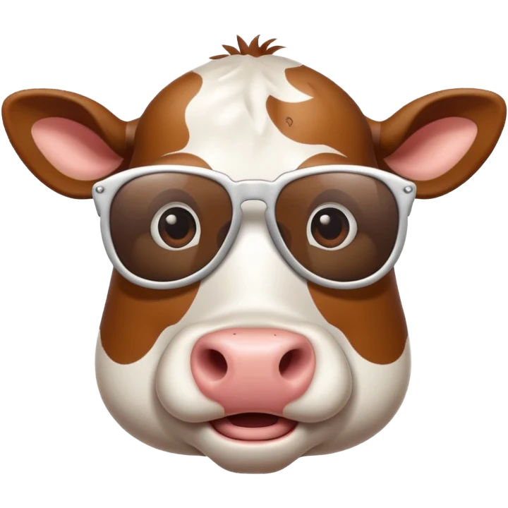 cow with sunglasses emoji