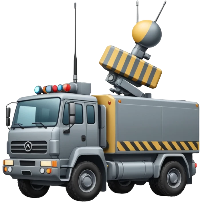 truck with electronic warfare equipment emoji