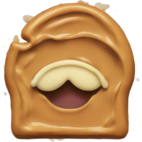 Peanut butter rainbow kiss emoji