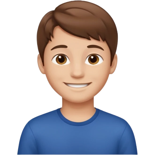 boy hair brown young emoji