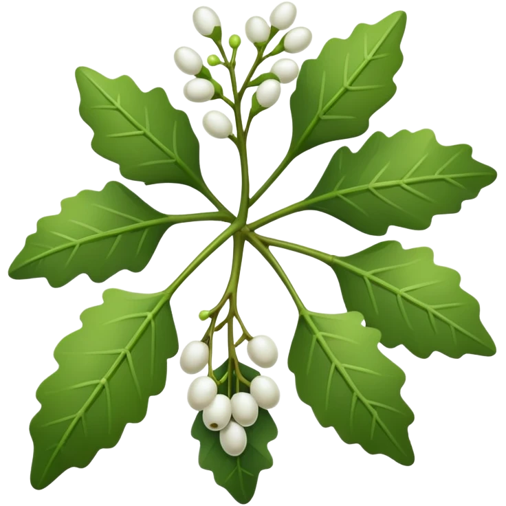 christmas mistletoe emoji