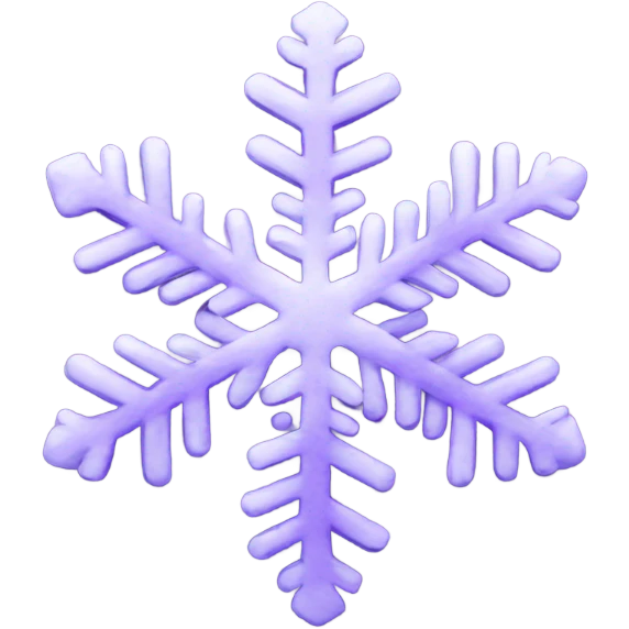 Purple snowflake emoji