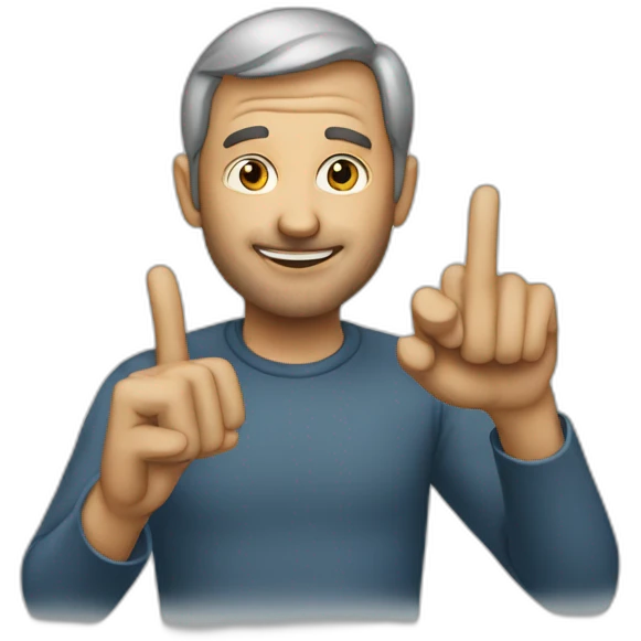 steeve-jobs-raise-finger emoji