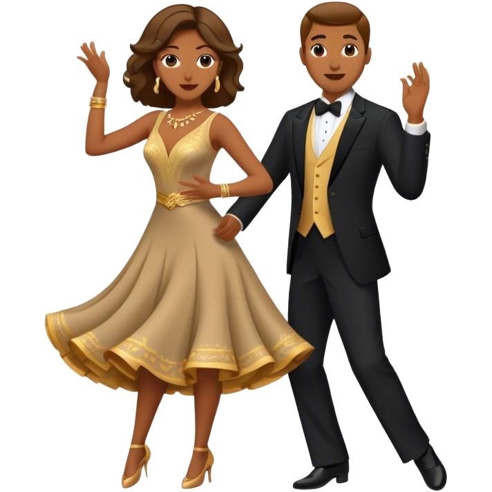 woman and man dancing emoji