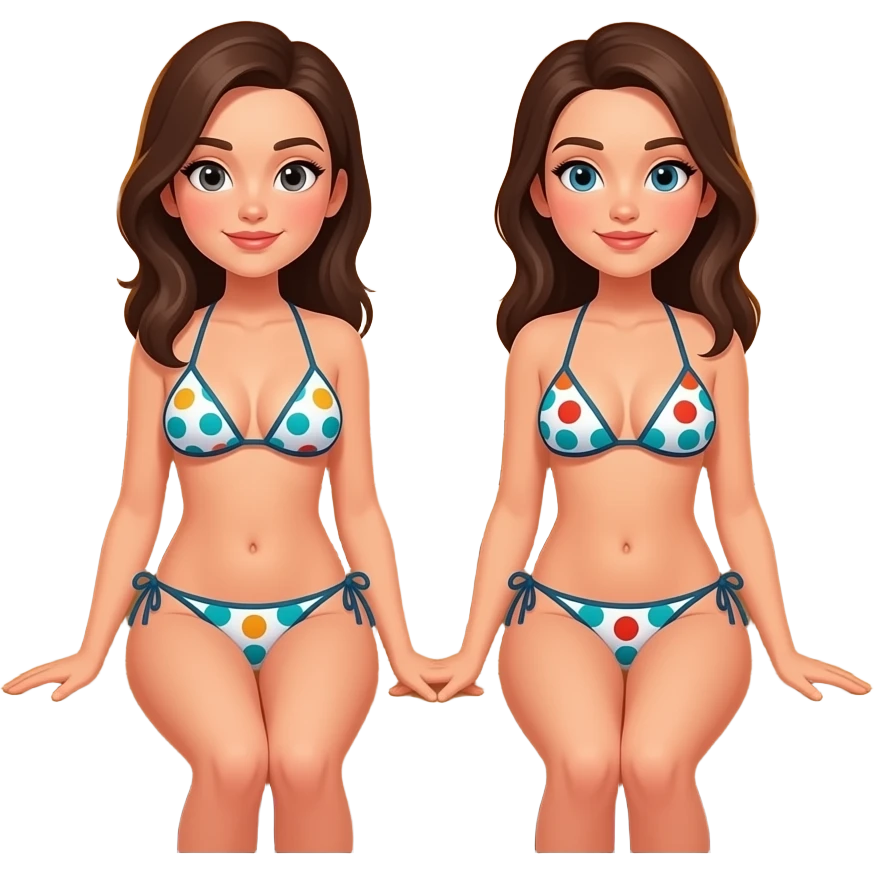 women in bikini in sauna emoji