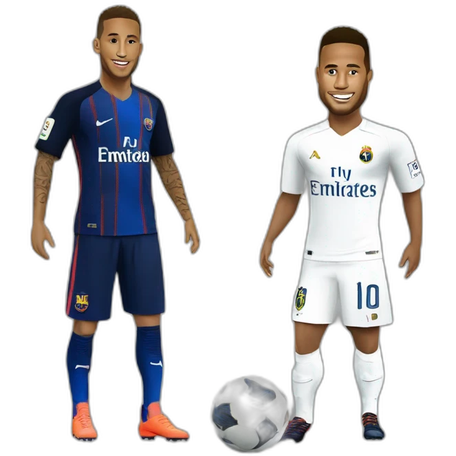 Neymar jr qui tacle Ronaldo emoji