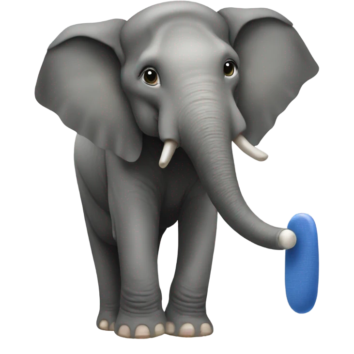 A Thai elephant adjusting an antenna  emoji