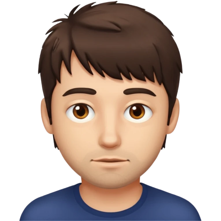 Man with messy fringe emoji