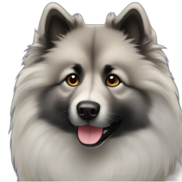Keeshond emoji