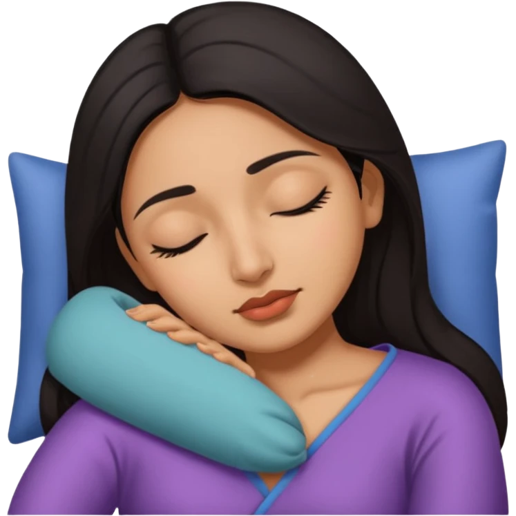 Sleepy beautiful south Asian woman emoji