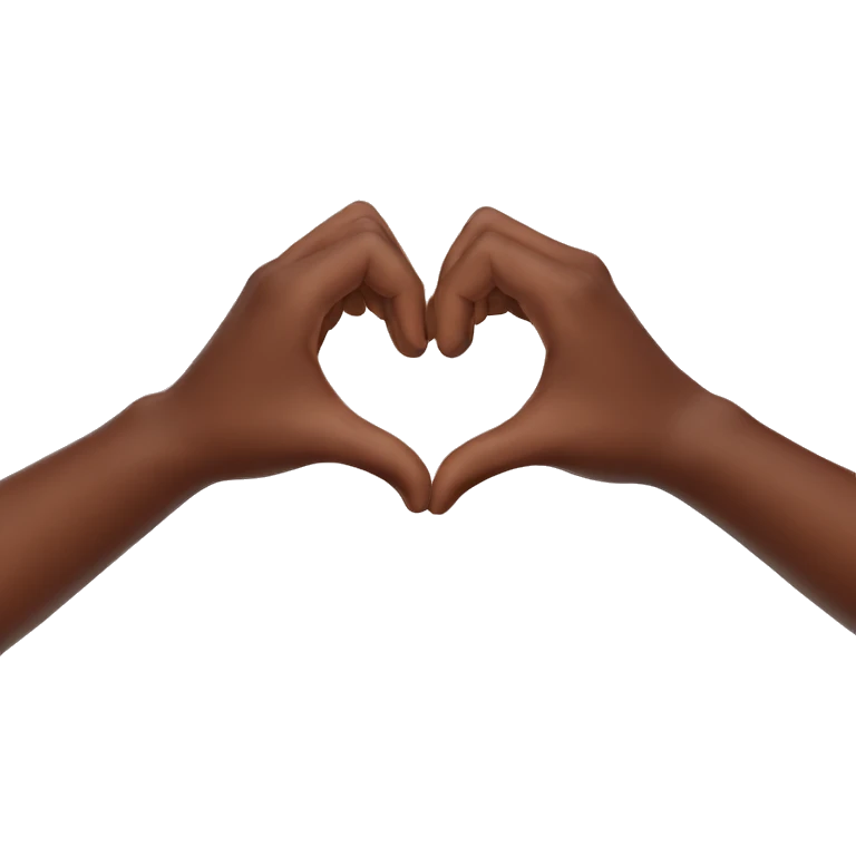 hands showing heart emoji
