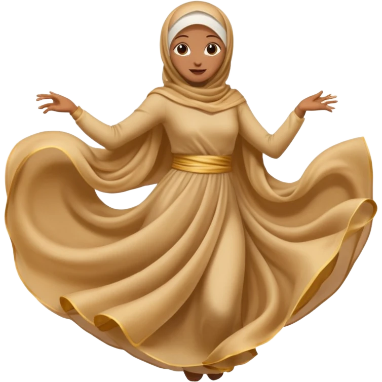 fully veiled woman dancing emoji